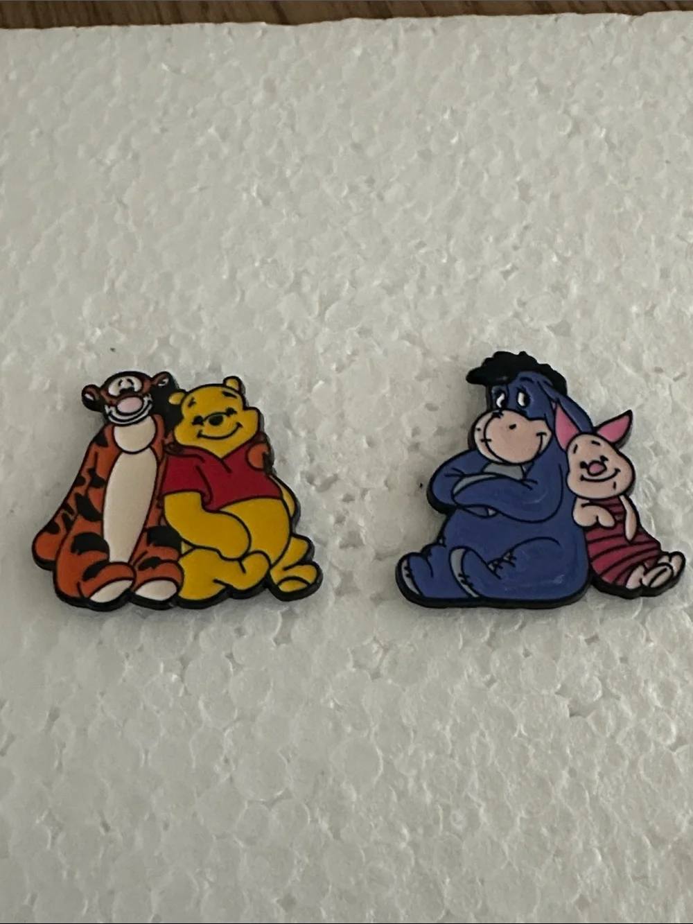 Winnie the Pooh & Friends Enamel Pin Set - Yellow, Orange, Blue, Pink